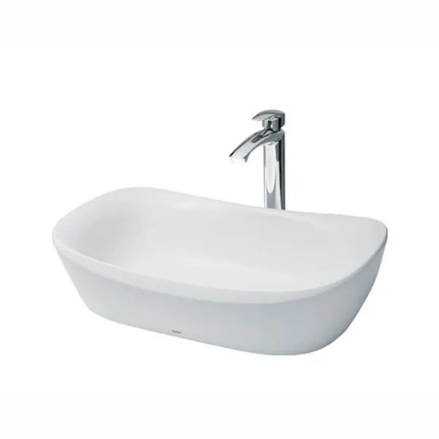 Chậu lavabo đặt bàn Galalato TOTO PJS07WE#GW (PJS07WEGW) trắng bóng