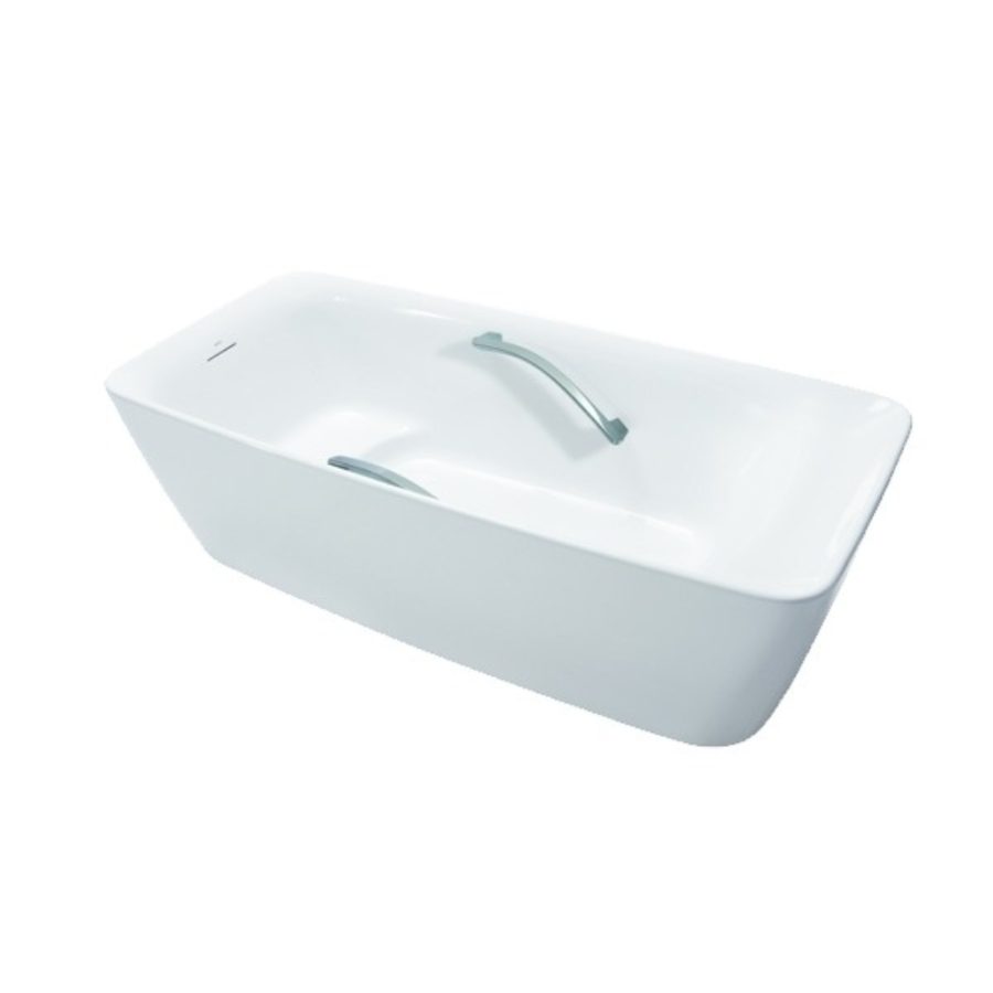 Bồn tắm đặt sàn TOTO PJY1724WHPWEN#GW GALALATO 1m7 tay vịn trắng bóng