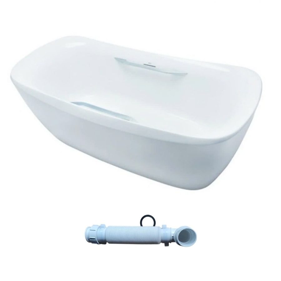 Bồn tắm TOTO PJY1734HPWEN#GW/TVBF412 GALALATO đặt sàn 1m7 tay vịn gồm ống thải