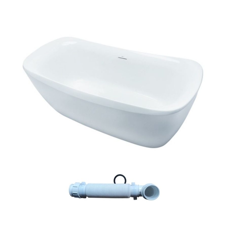 Bồn tắm TOTO PJY1734PWEN#MW/TVBF412 GALALATO đặt sàn 1m7 gồm ống thải