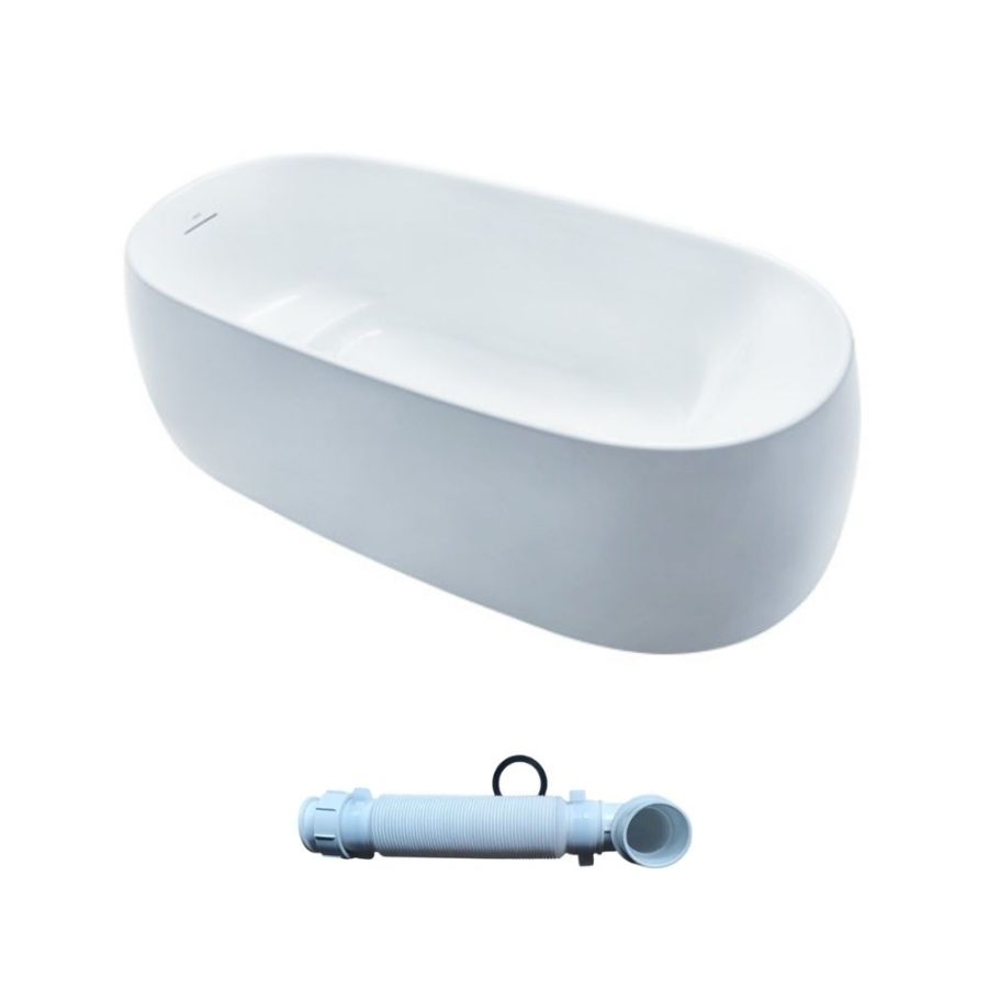 Bồn tắm TOTO PJY1744PWEN#GW/TVBF412 GALALATO đặt sàn 1m7 gồm ống thải