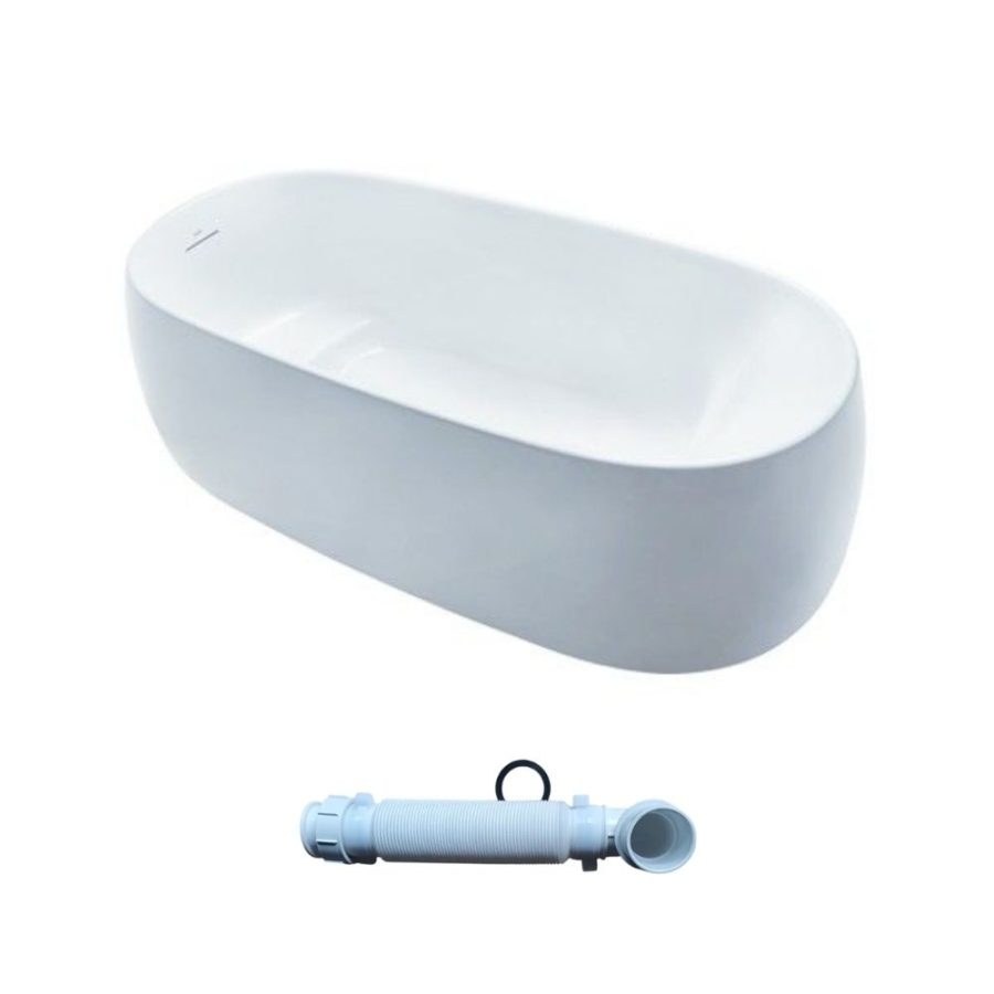Bồn tắm TOTO PJY1744WPWEN#MW/TVBF412 GALALATO đặt sàn 1m7 gồm ống thải