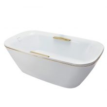 Hình ảnh thực tế Bồn tắm TOTO PJY1724WPWEN#TBL/TVBF412 GALALATO đặt sàn 1m7 gồm ống thải