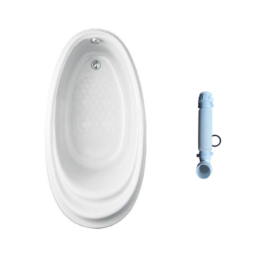 Bồn tắm TOTO PPY1610PTE#P/TVBF412 ngọc trai 1m6 gồm ống thải