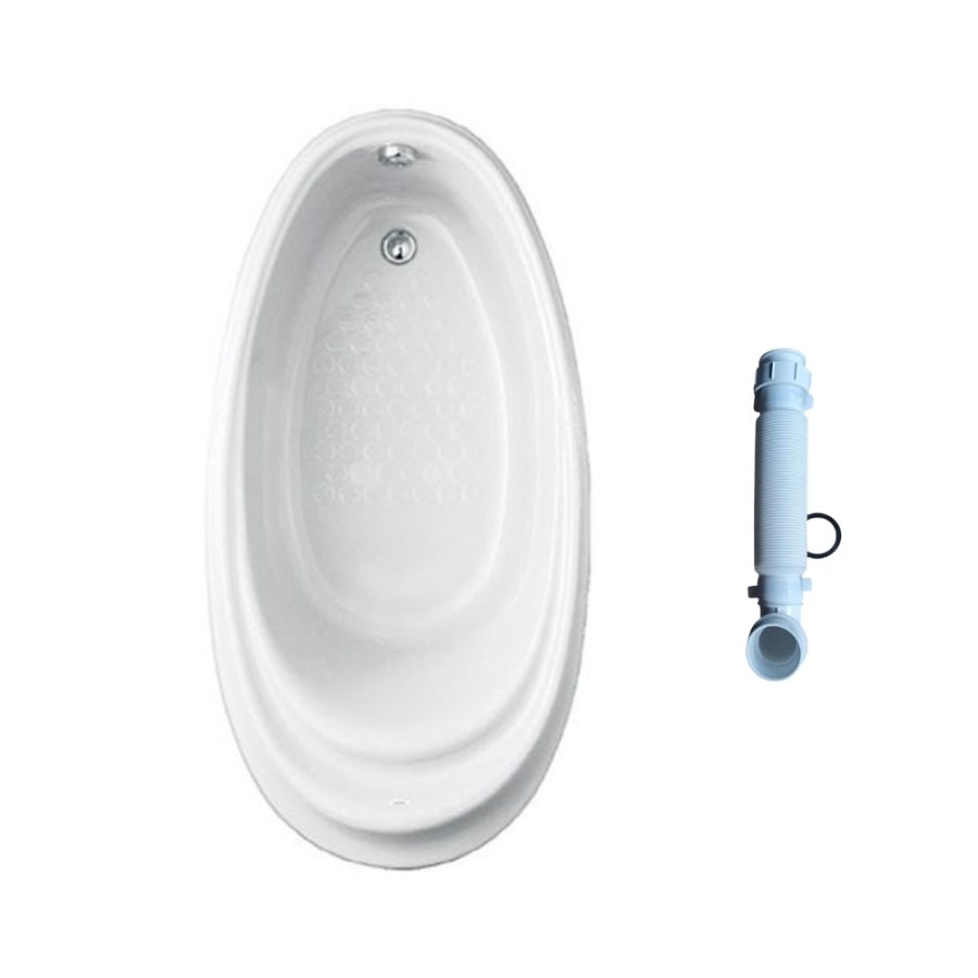 Bồn tắm TOTO PPY1610PTE#S/TVBF412 ngọc trai 1m6 gồm ống thải
