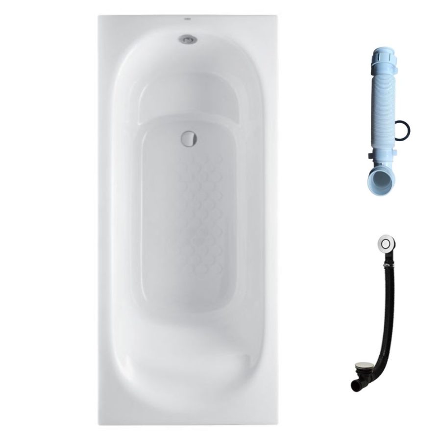 Bồn tắm TOTO PPY1750PE#P/DB505R-3B/TVBF412 ngọc trai 1m7 gồm bộ xả thải