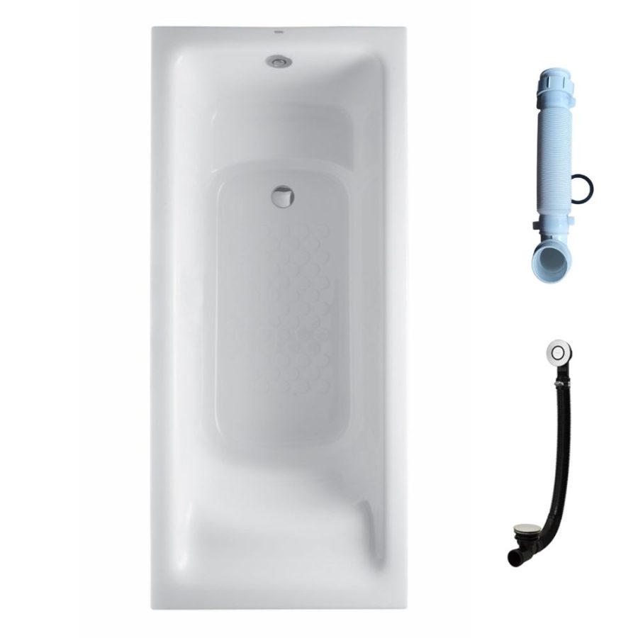 Bồn tắm TOTO PPY1780PE#P/DB505R-3B/TVBF412 ngọc trai 1m7 gồm bộ xả thải