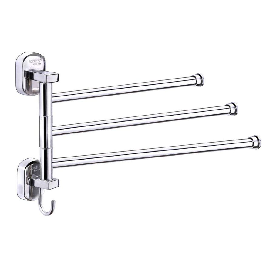 Móc áo 3 chia nắp ovan Inox 304 Tovashu S3V