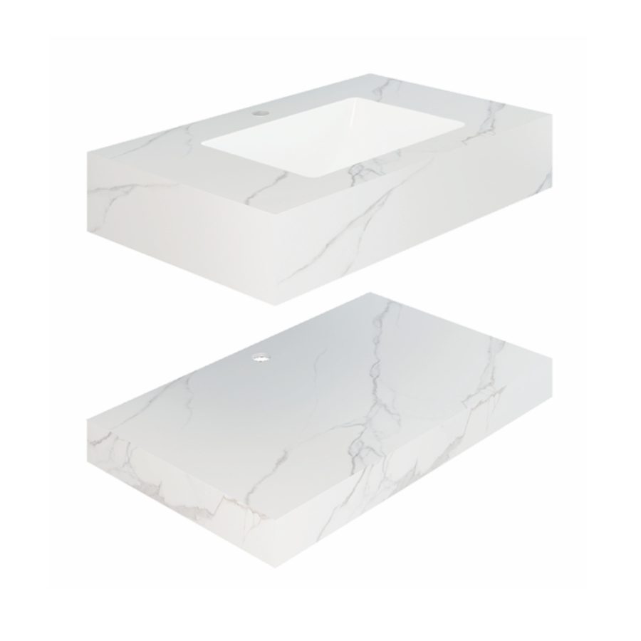 Chậu lavabo âm bàn đá 2 tầng Viglacera SH51-9GP01