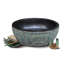 Chậu lavabo đặt bàn Kanly bằng đồng BL2011 – ảnh 3