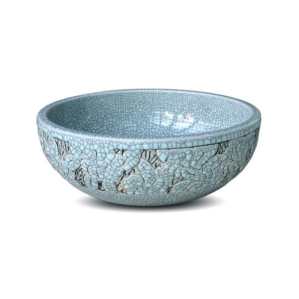 Chậu lavabo đặt bàn Kanly sứ hoa văn SU126