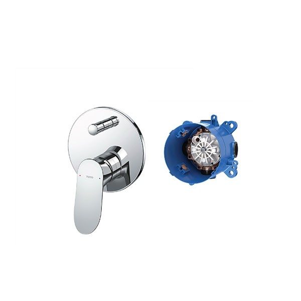 Van gật gù TOTO TBG01304BA/TBN01001B điều chỉnh nóng lạnh kèm nút chuyển hướng và phụ kiện âm tường