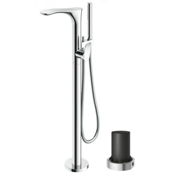 Vòi xả bồn tắm TOTO TBG01306BA/TBN01105B đặt sàn nóng lạnh (kèm đế)