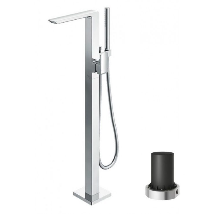 Vòi xả bồn tắm TOTO TBG02306BA/TBN01105B đặt sàn nóng lạnh (kèm đế)