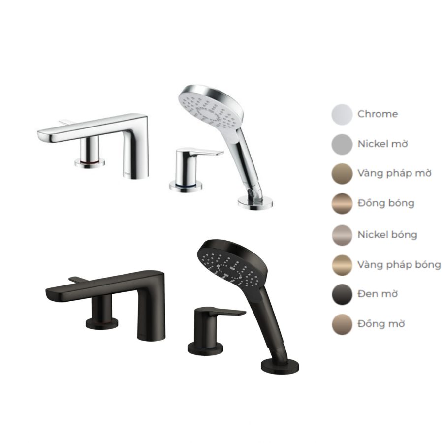 Vòi xả bồn tắm TOTO TBG03202BB nóng lạnh kèm tay sen
