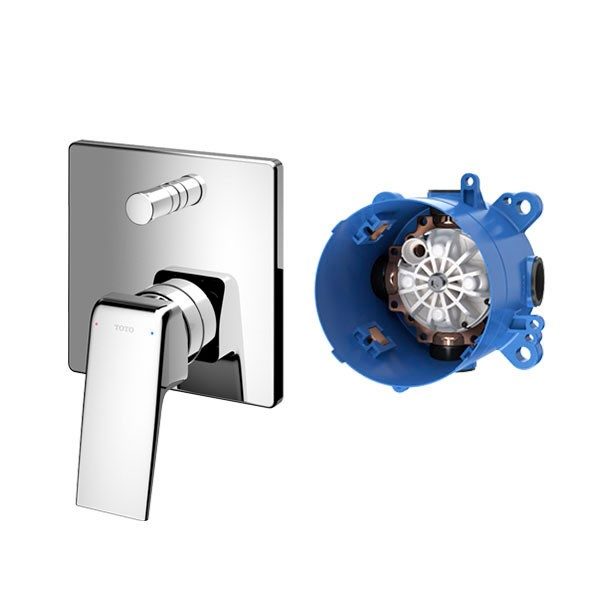 Van gật gù TOTO TBG10304VA/TBN01001B điều chỉnh nóng lạnh kèm nút chuyển hướng và phụ kiện âm tường