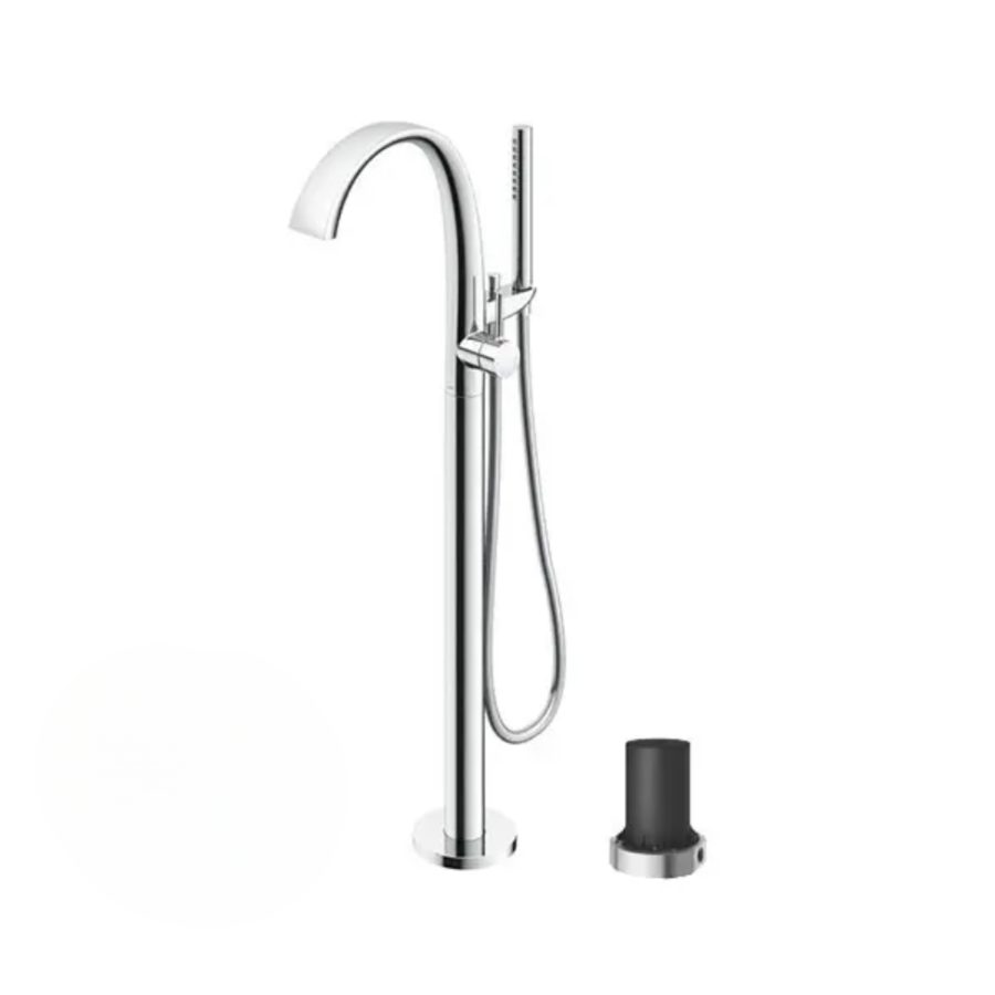 Vòi xả bồn tắm TOTO TBP01301AA/TBN01105B đặt sàn nóng lạnh (kèm đế)