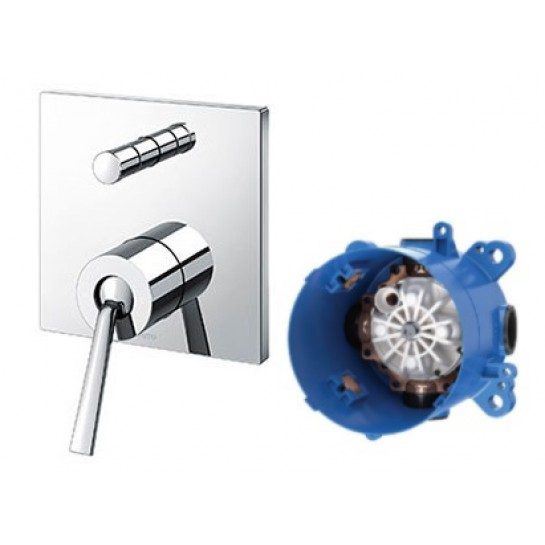 Van gật gù TOTO TBP02302BA/TBN01001B điều chỉnh nóng lạnh kèm nút chuyển hướng và phụ kiện âm tường