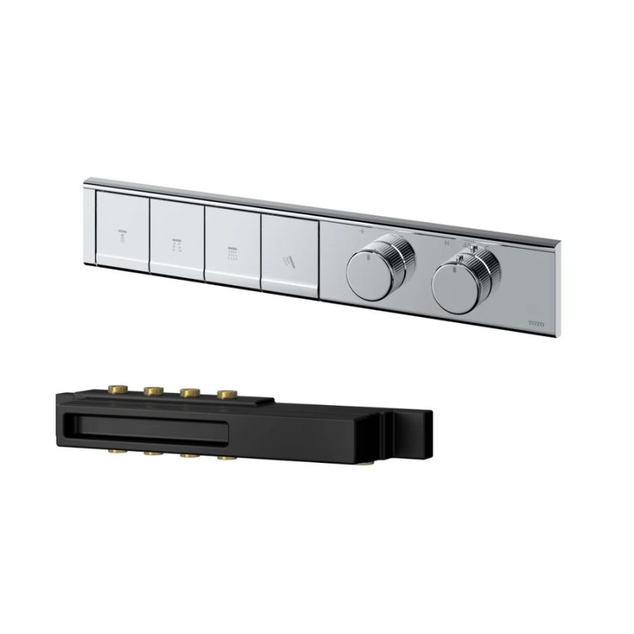 Bảng điều khiển TOTO TBV11140A/TBN11FC0A nhiệt độ kèm nút chuyển hướng 4 đường nước kèm phụ kiện âm tường