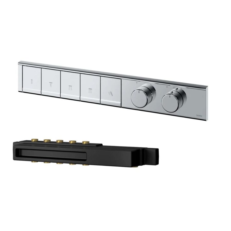 Bảng điều khiển TOTO TBV11150A/TBN11HC0A nhiệt độ kèm nút chuyển hướng 5 đường nước kèm phụ kiện âm tường