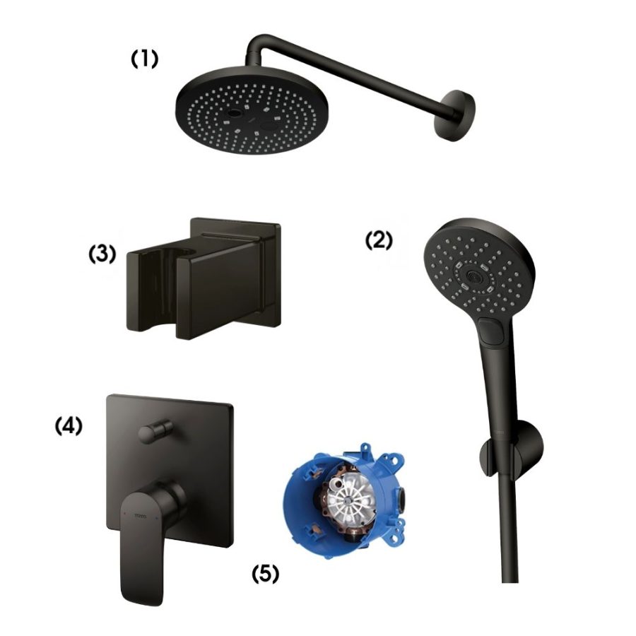 Set sen tắm âm tường 2 đường nước nóng lạnh TOTO TBW01004BB#MBL/TBW01010A#MBL/TBW08010A#MBL/TBG04304BB#MBL/TBN01001B