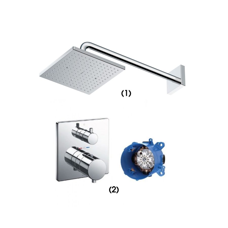 Set sen tắm âm tường 1 đường nước nhiệt độ TOTO TBW08001A/TBV02403B/TBN01001B