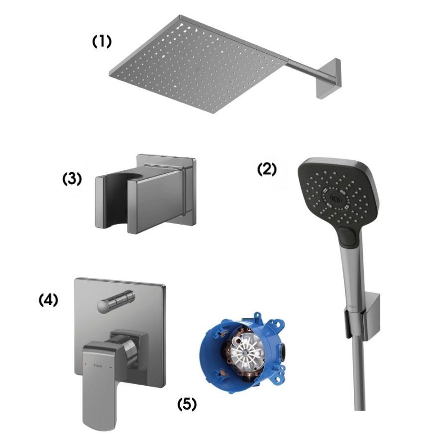Set sen tắm âm tường 2 đường nước nóng lạnh TOTO TBW08003A#BGP/TBW02006A#BGP/TBW08010A#BGP/TBG02304BA#BGP/TBN01001B