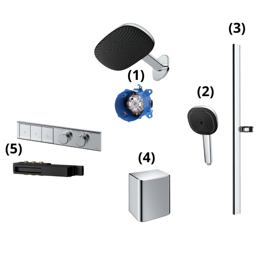 Set sen tắm âm tường 3 đường nước nhiệt độ G Series TOTO TBW15CB0A/TBN01002B/TBW15CE0A/TBW160V0A/TBW160N0A/TBV11130A/TBN11DC0A