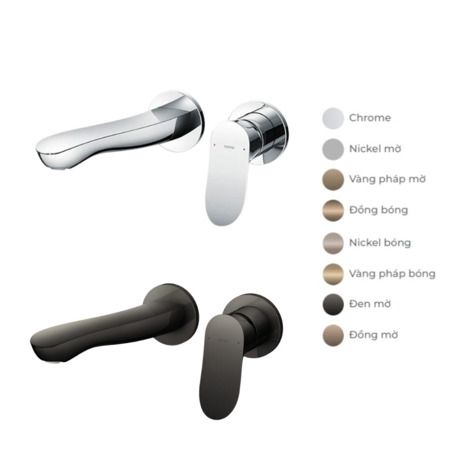 Vòi lavabo nóng lạnh gắn tường TOTO TLG01311BB GO Series