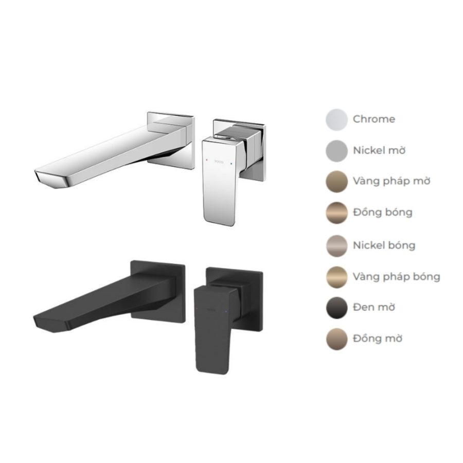 Vòi lavabo nóng lạnh gắn tường TOTO TLG07308BB GE Series
