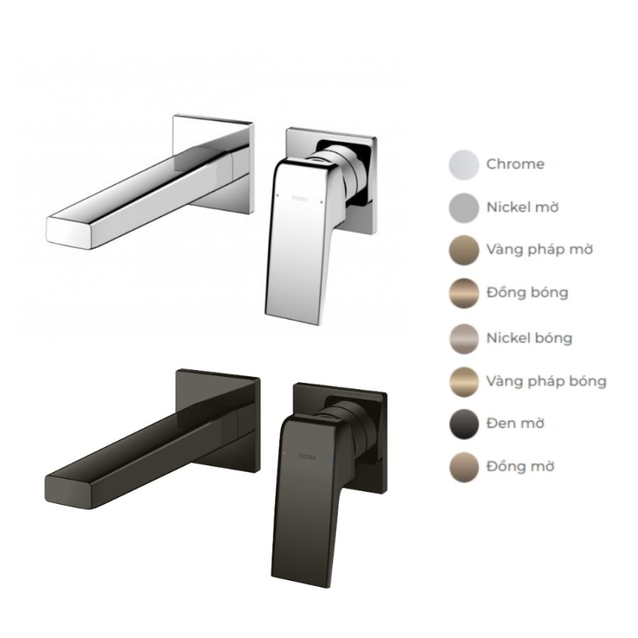 Vòi lavabo nóng lạnh gắn tường TOTO TLG10307BB (TLG10307B) GB Series