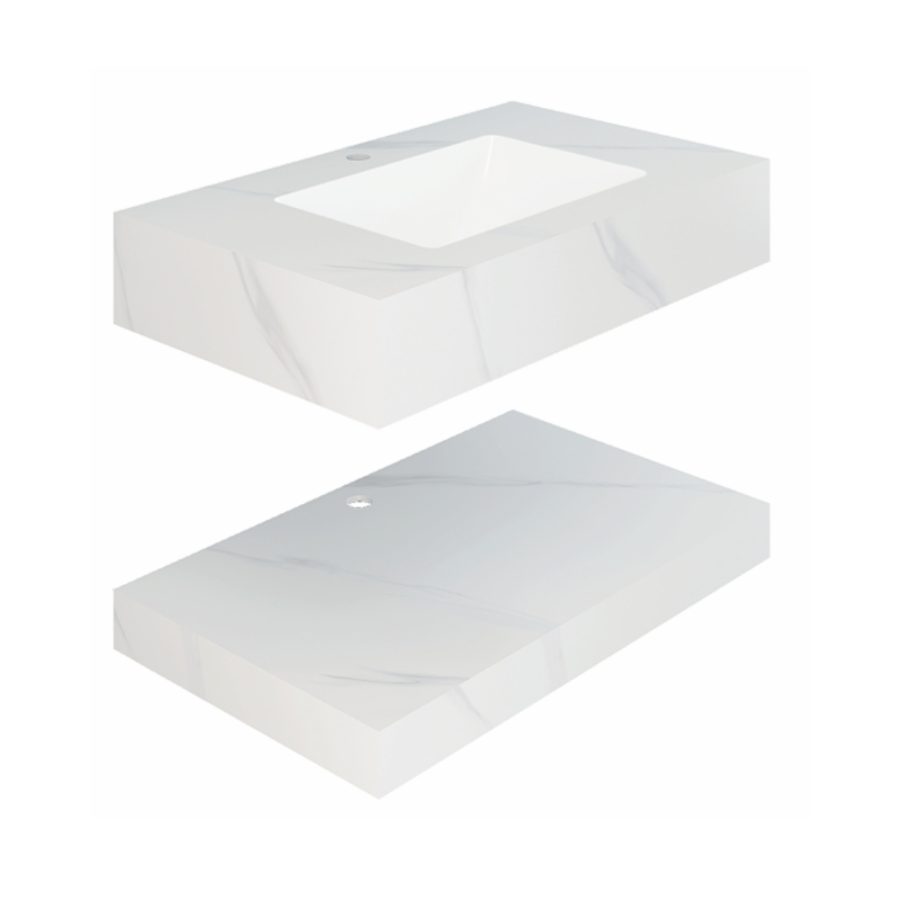 Chậu lavabo âm bàn đá 2 tầng Viglacera UA2-9GP01