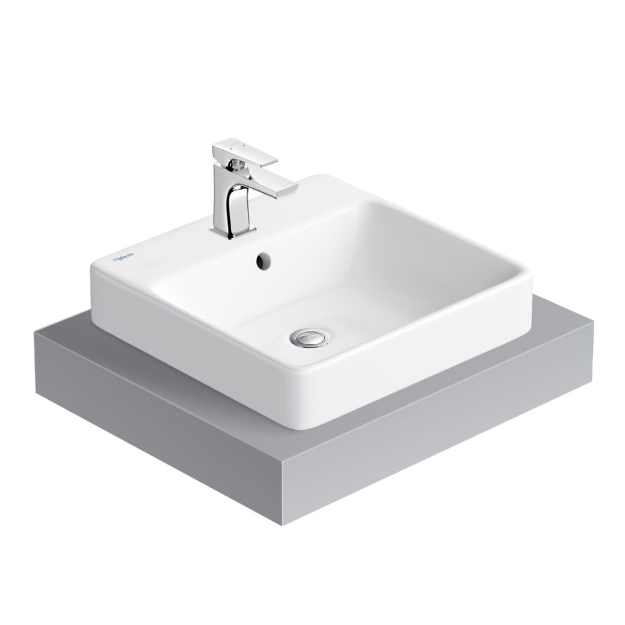 Chậu lavabo đặt bàn Viglacera V24
