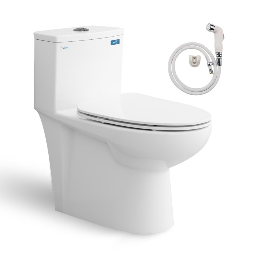 Bồn cầu 1 khối nắp êm Viglacera V819 (+ vòi xịt VG826)