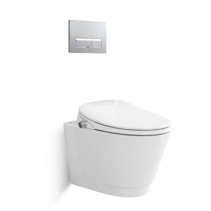 Bồn cầu treo tường Viglacera V909D nắp điện tử