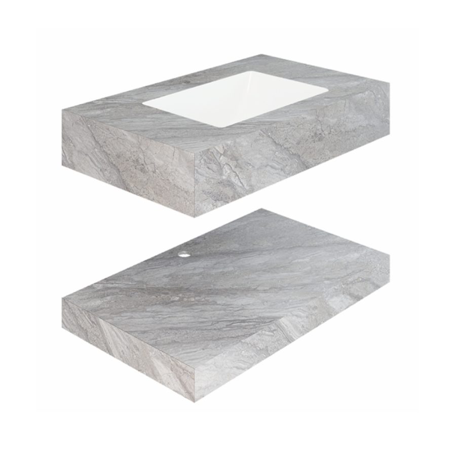 Chậu lavabo âm bàn đá 2 tầng Viglacera VA3-9GP03