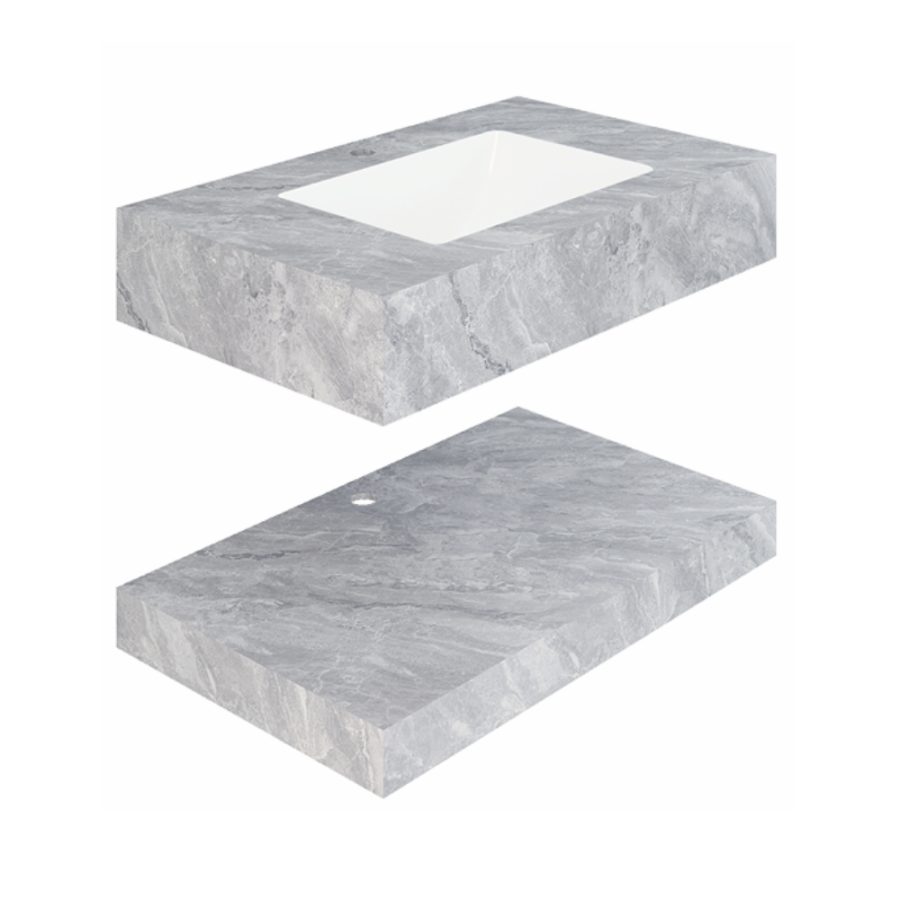 Chậu lavabo âm bàn đá 2 tầng Viglacera VA7-9GP02