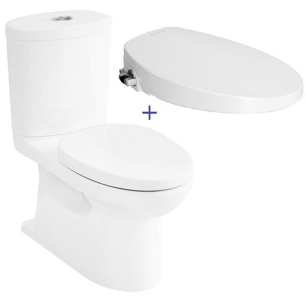 Bồn cầu 2 khối American Standard VF-2719S (VF2719S) nắp rửa cơ Slim