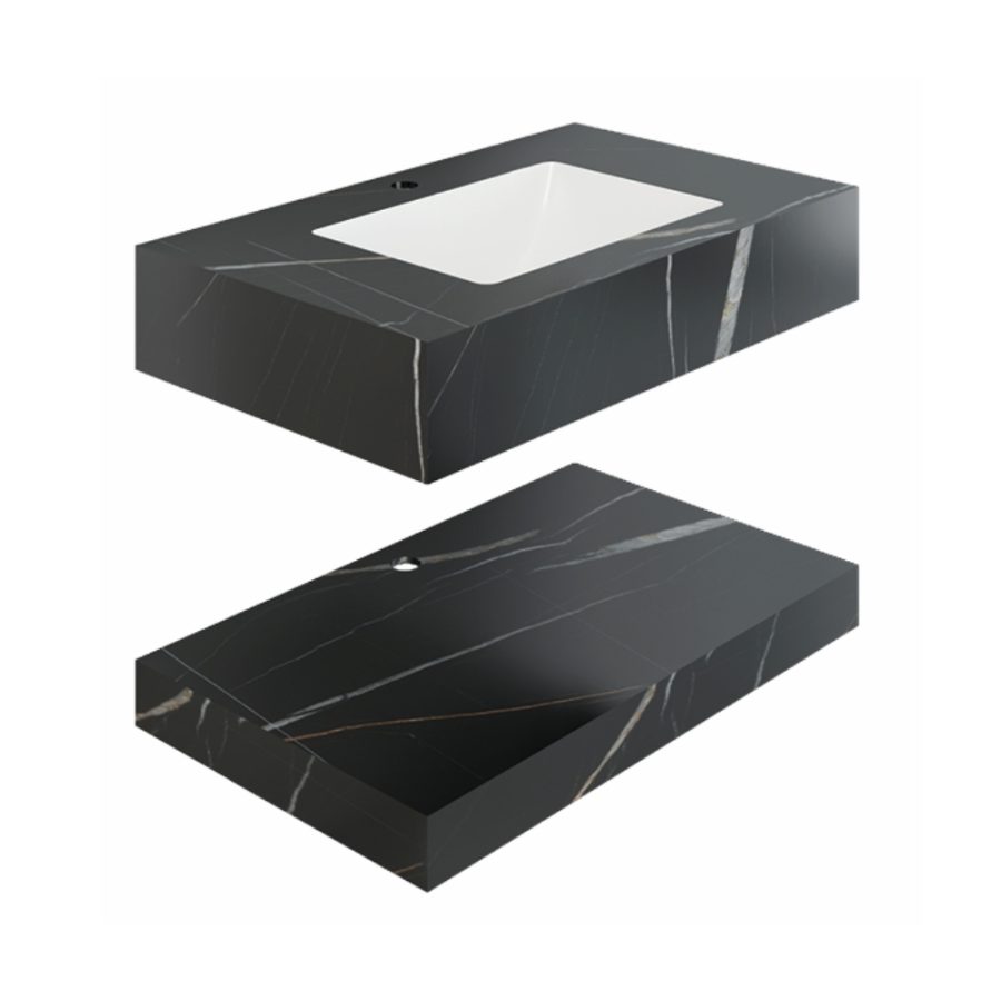 Chậu lavabo âm bàn đá 2 tầng Viglacera VI11-9GP01