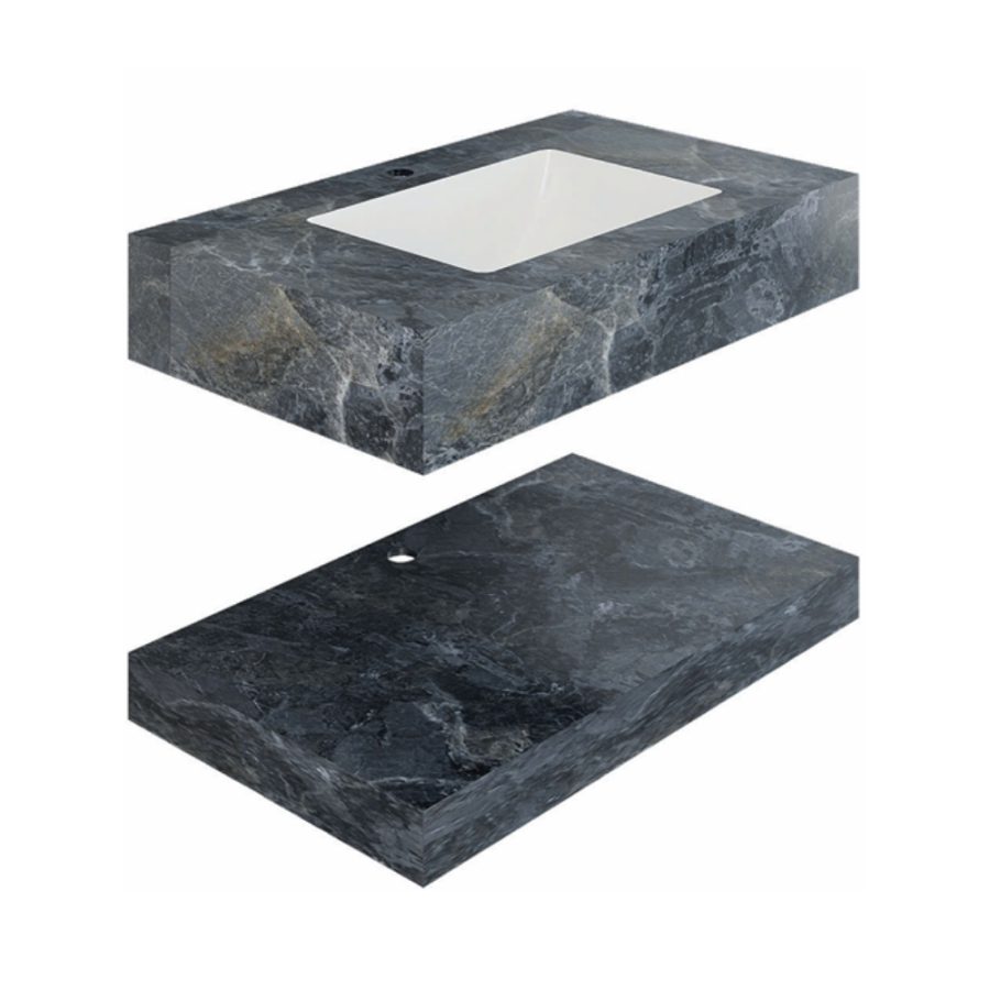 Chậu lavabo âm bàn đá 2 tầng Viglacera VI7-9GP03