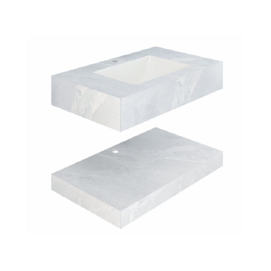 Chậu lavabo âm bàn đá 2 tầng Viglacera VI9-9GP01